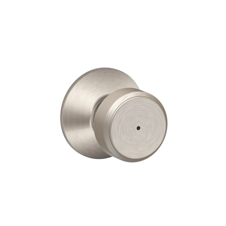 Schlage Schlage Bowery Satin Nickel Bed and Bath Knob Right or Left Handed F40VBWE619